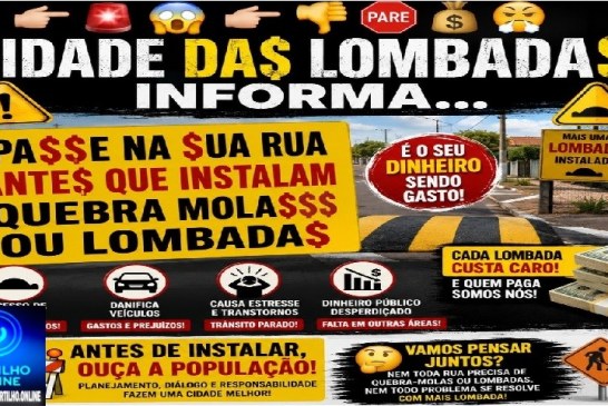 👉🏻🚨😱🫵🏻👎🏻🛑💸😤Cidade da$ lombada$ informa…Pa$$e na $ua rua ante$ que instalam quebra mola$$$ ou lombada$🫣🤔🚧
