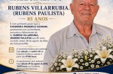 👉 LUTO 😱😭😪⚰🕯😪 NOTA DE FALECIMENTO. FUNERÁRIA FREDERICO OZANAM INFORMA….👉🏻😱😥😓Faleceu em Patrocínio- a Sr: RUBENS VILLARRUBIA.(RUBENS PAULISTA)  85 ANOS