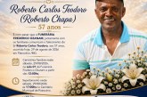 👉 LUTO 😱😭😪⚰🕯😪 NOTA DE FALECIMENTO. FUNERÁRIA FREDERICO OZANAM INFORMA….👉🏻😱😥😓Faleceu em Patrocínio- a Sr: Roberto Carlos Teodoro.  (Roberto Chapa)  57 anos 