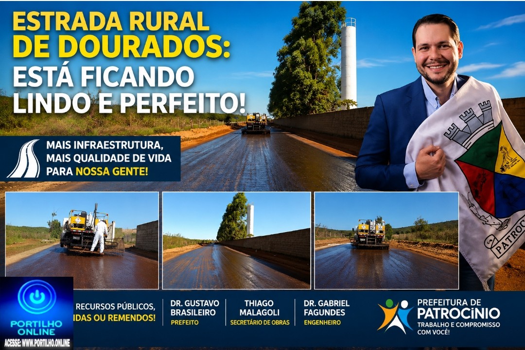 👉🏻🚧🤝🛣️🙌🏻🤙🏻👍🏻🇧🇷🧢🐦Estrada rural de Dourados: está ficando lindo e perfeito!