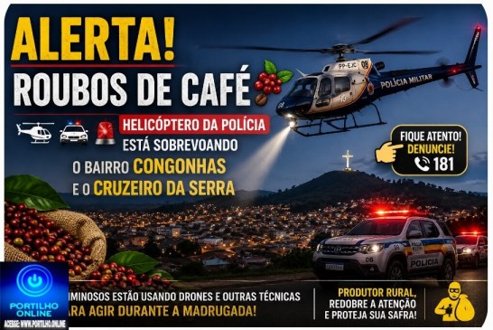 É roubos de café ☕,?🚁🚔🚨🫵🏻☕☀  Portilho, o 🚁 🚔 helicóptero 🚁 🚨 🫵🏻 🚁 da polícia está sobrevoando o bairro Congonhas e o cruzeiro