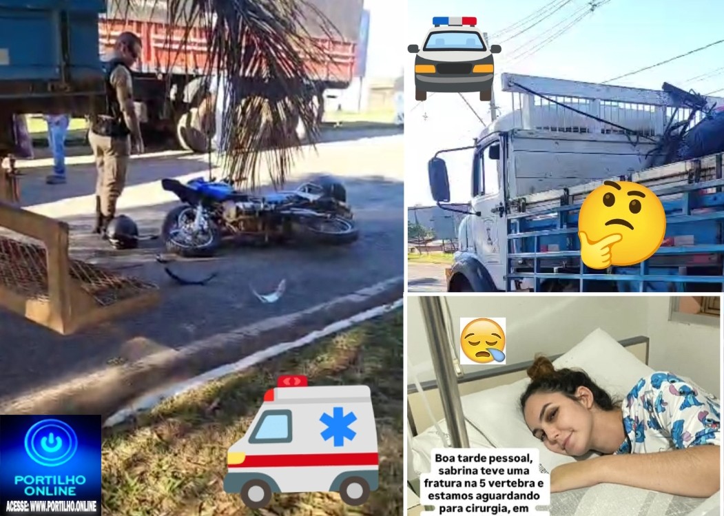 🤔🚨🚒🚑🏍️🚧😱Portílho averigua se esse vídeo é o mesmo sobre o acidente da moça da moto .