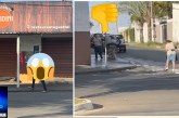 👉🏻👎🏻🫵🏻🤔🚧🚨🚔Portilho esse restaurante tá jogando óleo de cozinha aq na rua tá causando acidentes