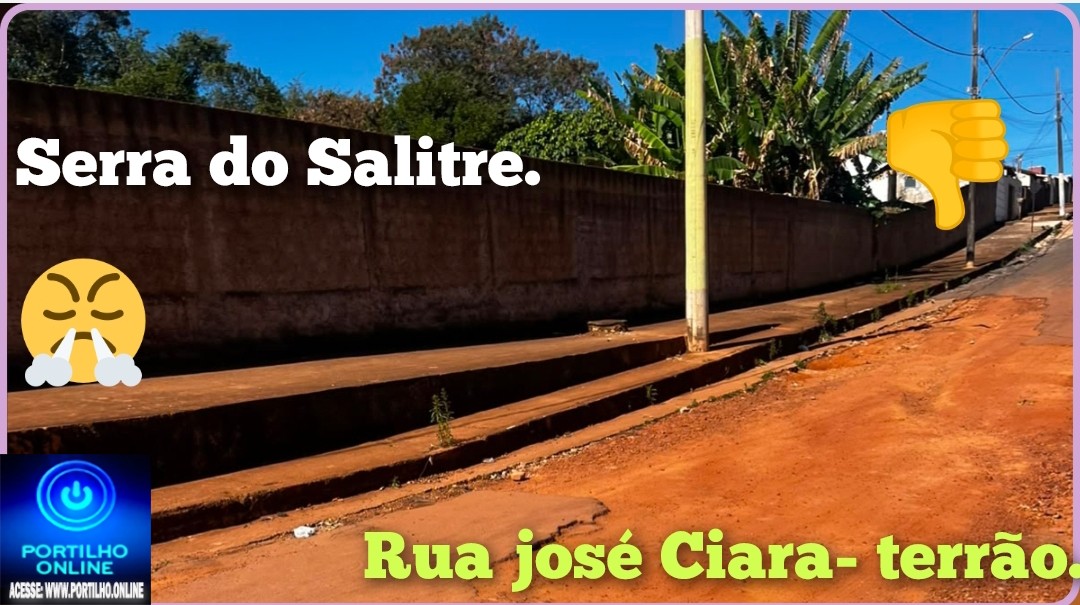 👉🏻🚧🚨👎🏻🫵🏻😡😤🫣Serra do Salitre: Portilho Qria fazer uma denúncia sobre essa rua