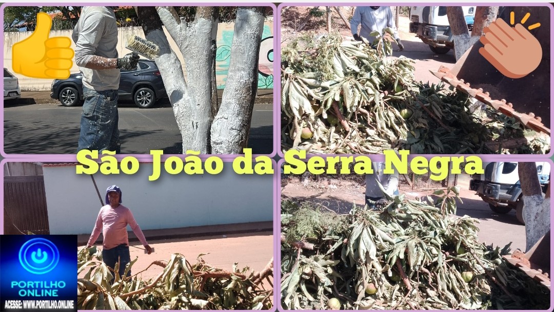 👉🏻🚧👏🏻🙌🏻👍🏻👏🏻👏🏻Secretaria de Obras realiza mutirão de limpeza no distrito de São João da Serra Negra