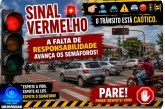 👉🏻🫵🏻🚓⚠️🚔😤🚦🚧Sinal vermelho🚧🚨 O trânsito está caótico. A falta de responsabilidade avança os semáforos