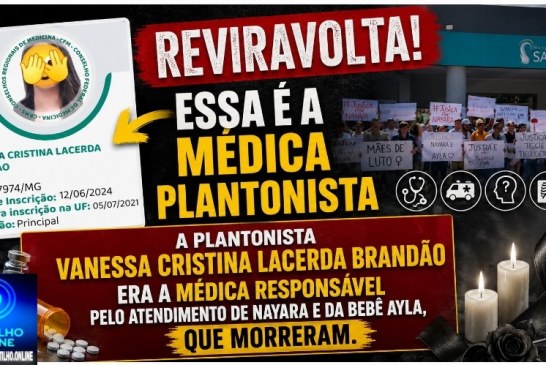 👉🏻😱🩺🚑🤔🩻 Essa é a médica plantonista 🩹💉💊⚰️🕯️ REVIRAVOLTA! A plantonista Vanessa Cristina Lacerda Brandão era a MÉDICA RESPONSÁVEL.
