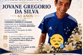 👉 LUTO 😱😭😪⚰🕯😪 NOTA DE FALECIMENTO. FUNERÁRIA FREDERICO OZANAM INFORMA….👉🏻😱😥😓Faleceu em Patrocínio- a Sr:  JEOVANE GREGORIO DA SILVA  63 ANOS