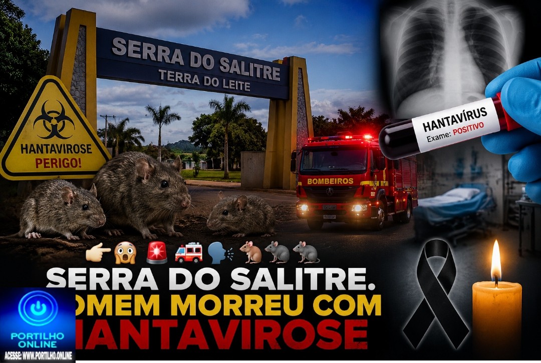 👉🏻😱🚨🚒🗣️🐭🐀🐁🩻🩺💉⚰️🕯️Serra do Salitre. Homem morreu com hantavirose