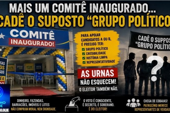 👉🏻🫵🏻🗣️ Editorial de sexta feira.🗳️🤔🫣👎🏻😳Mais um comitê inaugurado… E cadê o suposto “grupo político”?