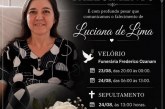👉 LUTO 😱😭😪⚰🕯😪 NOTA DE FALECIMENTO. FUNERÁRIA FREDERICO OZANAM INFORMA….👉🏻😱😥😓Faleceu em Patrocínio- a Sra: LUCIANA DE FÁTIMA DE LIMA FARIA  50 ANOS