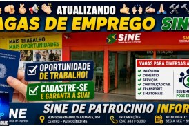 👉🏻👍🏻🫵🏻🫰🏻📣👏ATUALIZANDO VAGAS DE EMPREGO SINE…🤙🙌✍🙏🛠⚒🔨🔧🔩 SINE DE PATROCINIO INFORMA…