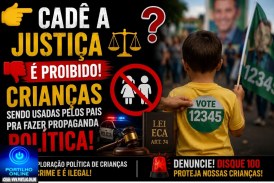 👉🏻👎🏻🤔😱🚨🚔⚖️ Cadê a justiça ⚖️ 🫵🏻?🤔Portilho os bolsonaristas estão colocando seus filhos menores pra fazer propaganda eleitoral