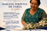 👉 LUTO 😱😭😪⚰🕯😪 NOTA DE FALECIMENTO. FUNERÁRIA FREDERICO OZANAM INFORMA….👉🏻😱😥😓Faleceu em Patrocínio- a Sra: MARLENE PERPETUA DE FARIA  83 ANOS