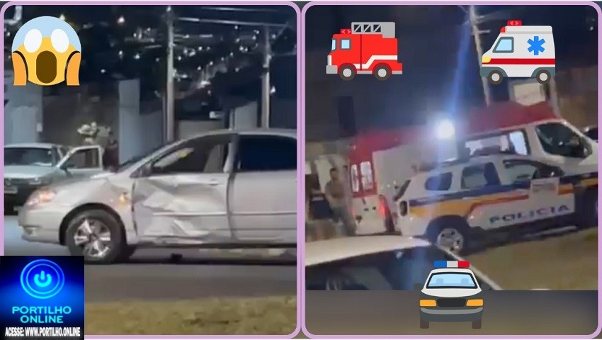 👉🏻🚧👎🏻🚨🚑🚒🚓🛑🚔Portilho, mais um acidente envolvendo motociclista na famosa esquina da mercearia do Ouro Preto