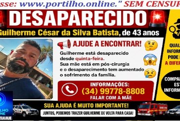 👉📢 🤔😱🚨🚔🔎🕵🔍🚨🚒🚓 DESAPARECIDO: Guilherme César da Silva Batista, de 43 anos🚔👀🙌🗣😮🤔