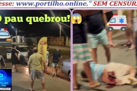 👉🏻🚑🚓🚔😱O pau quebrou!🚑🚒🚧🫵🏻🚓🚔Portilho, o valentão atropelou e fugiu.