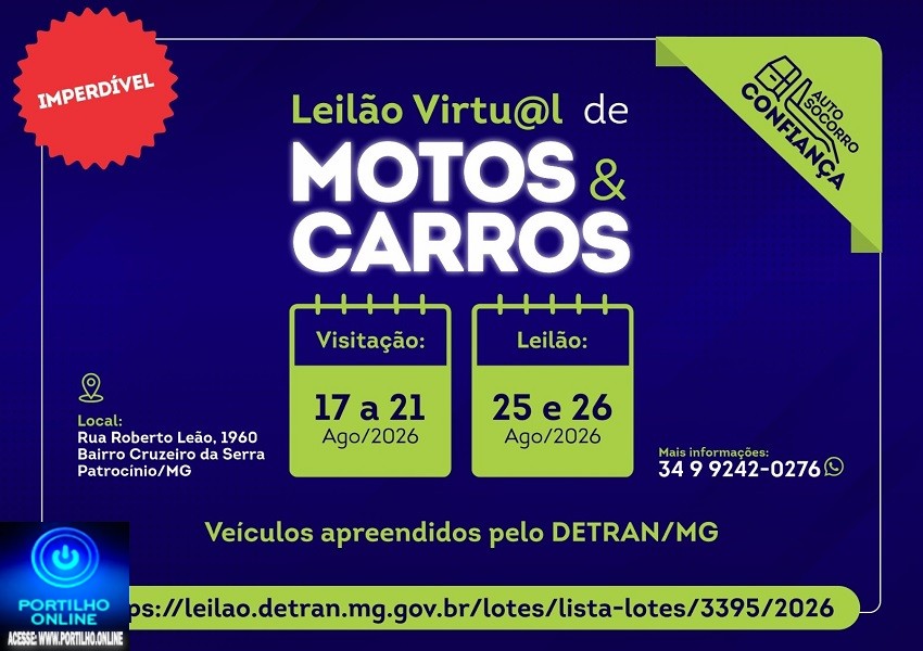 👉Guinhco Confiança informa…✍🤙👏🤝🔎🚗🏍 Leilão online de motos e carros em Patrocínio!