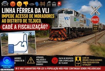 👉🚔😡😠👎🕳🗣🚧🚂🚉🚨 Linha férrea da VLI impede acesso de moradores ao distrito de TEJUCO. Cadê a fiscalização?