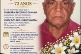 👉 LUTO 😱😭😪⚰🕯😪 NOTA DE FALECIMENTO… FUNERÁRIA FREDERICO OZANAM INFORMA….👉🏻😱😥😓Faleceu em Patrocínio- o Sr:  Jorge dos Reis ( Jorge taxista, 72 anos)