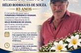 👉 LUTO 😱😭😪⚰🕯😪 NOTA DE FALECIMENTO… FUNERÁRIA FREDERICO OZANAM INFORMA….👉🏻😱😥😓Faleceu em Patrocinio- o Sr:  HÉLIO RODRIGUES DE SOUZA.  83 ANOS