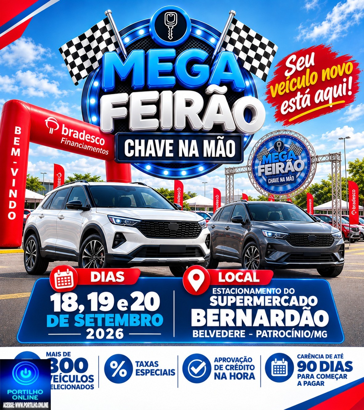 👉🏻👏🏻🤝🚗 MEGA FEIRÃO CHAVE NA MÃO ESTÁ DE VOLTA! O MAIOR FEIRÃO DE VEÍCULOS DA REGIÃO!