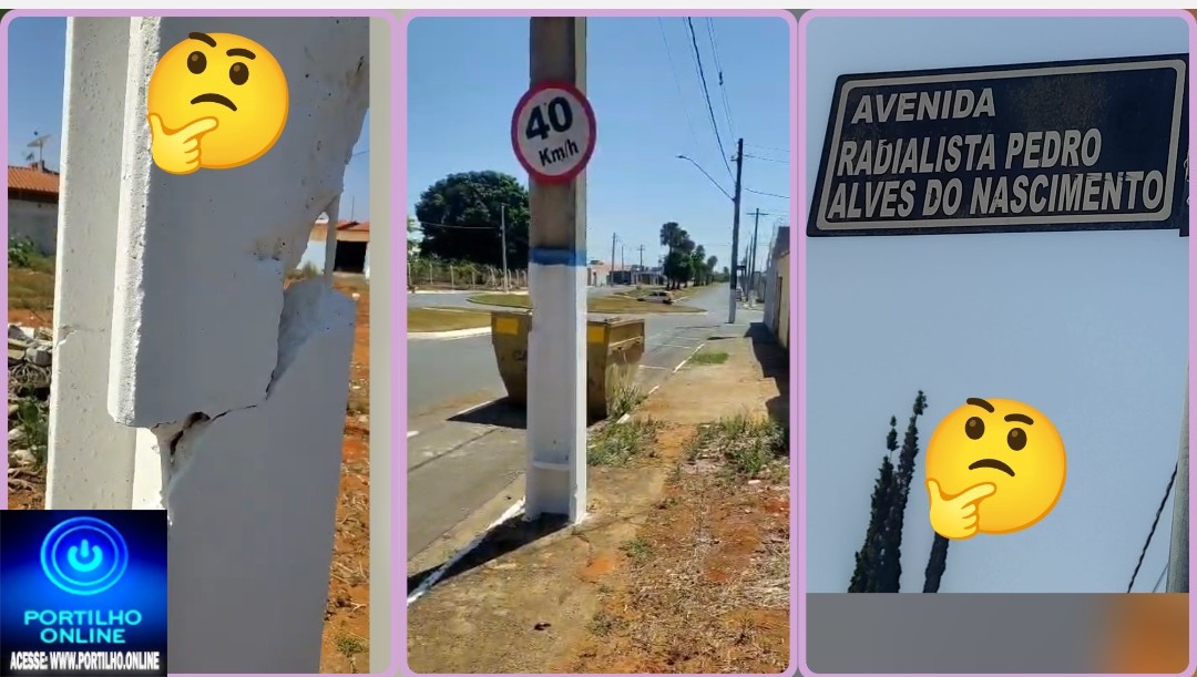 🚨🫣🪧 “BALANÇA, MAS NÃO CAI!”: POSTE TRINCADO NA AVENIDA ALBERTO SANARELLI SERÁ SUBSTITUÍDO