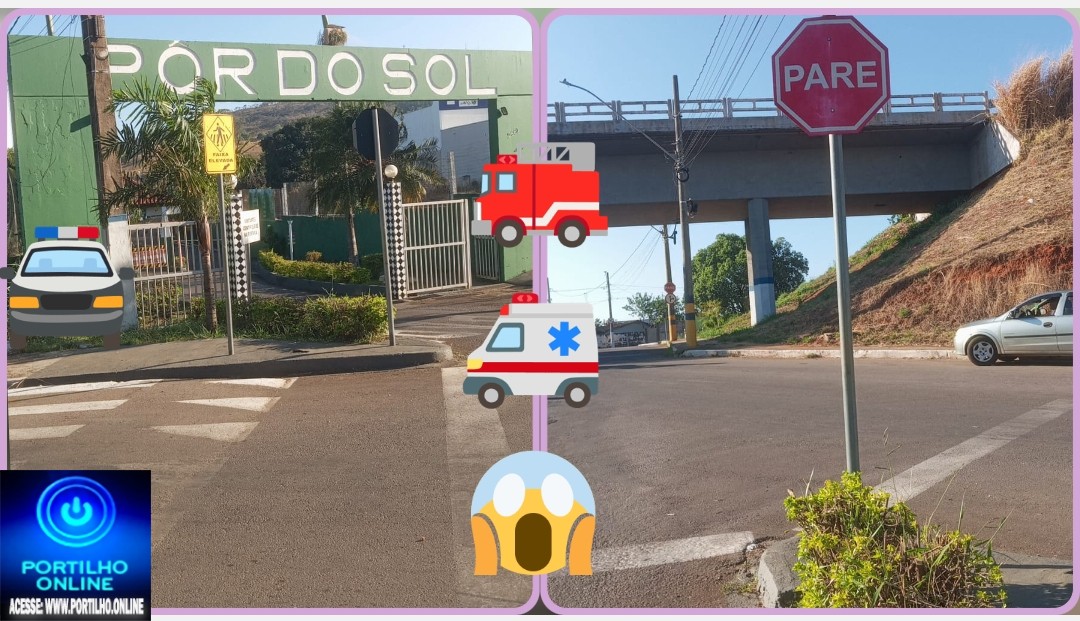 👉🏻🗣️🚔🚒🚑😱🚨🚧🛑🚦Acidente no Condomínio por do sol ☀️. Portilho será que vc poderia postar pra mim Boa noite