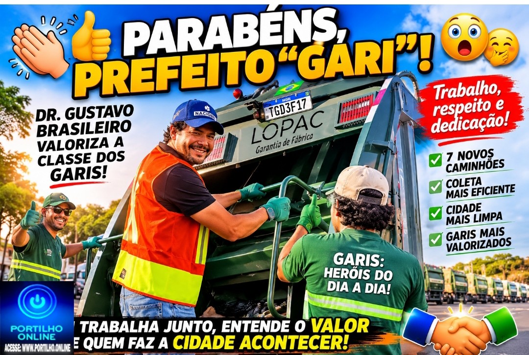 👉🏻👏🏻👍🏻🤝 PARABÉNS, PREFEITO “GARI”! 😱🤭 DR. GUSTAVO BRASILEIRO VALORIZA A CLASSE DOS GARIS