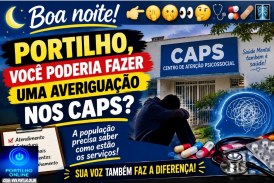 👉🏻🫵🏻🫣👀🤔🩺💊🩹🩻Boa noite! Portilho, você poderia fazer uma averiguação nos Caps?