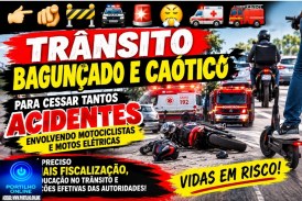 👉🏻🫵🏻🚧🚔🚨😤🚑🚒Trânsito bagunçado e caótico.    Portilho…Até quando vão agir para cessar tantos acidentes envolvendo motociclistas