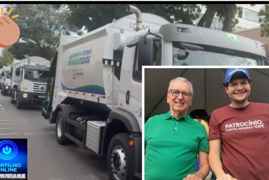 👉🏻🚛🗑️👏🏻 DURANTE O DESFILE DE 7 DE SETEMBRO: Depois de 20 anos, prefeito Dr. Gustavo e vice Maurício apresentam novos caminhões de coleta de lixo