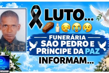 👉LUTO…⚰😔🕯😪😭FUNERÁRIA SAO PEDRO E PRÍNCIPE DA 🕊PAZ🕊🕊 INFORMAM… Faleceu em Patrocinio-MG -o Srº: Lucio Alves da Cruz  (cunha) aos 52 anos.