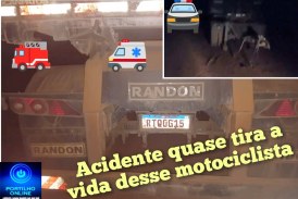 👉🏻🚨🚑😱🛣️🚔🚒 CARRETEIRO ABANDONA CARRETA BITREM SEM SINALIZAÇÃO E MOTOCICLISTA FICA FERIDO EM GRAVE ACIDENTE! ⚠️🏍️