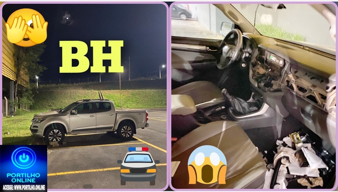 👉🏻🗣️🚨🚔🤔🫵🏻👽👀🔍🔎BH. Portilho da um pulo no supermercado BH caminhonete 🛻 sendo depenada fundos do mercado BH