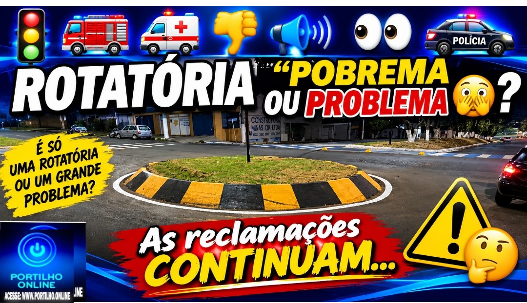 👉🏻🚦🚒🚑👎🏻🗣️👀Rotatória ” pobrema ou problema 🫣🚓🤔”. As reclamações continuam…