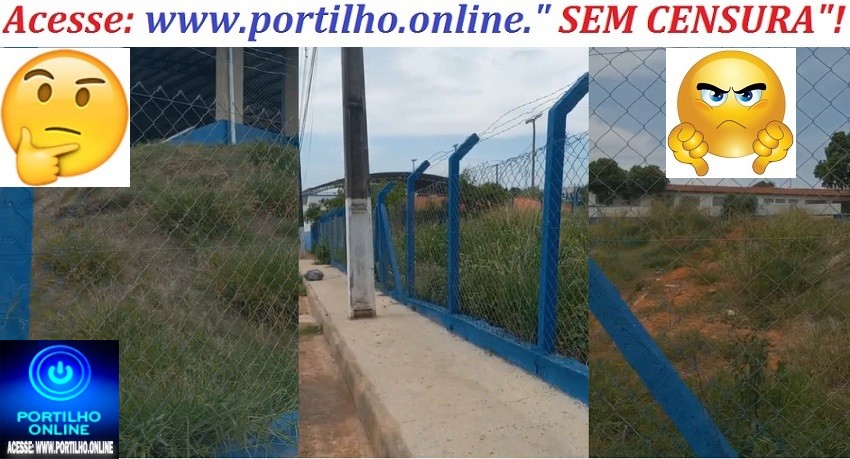 👉🏻🫵🏻😱🌿🚨 PORTILHO, OLHA O MATAGAL NESTA ESCOLA NO BAIRRO SERRA NEGRA!
