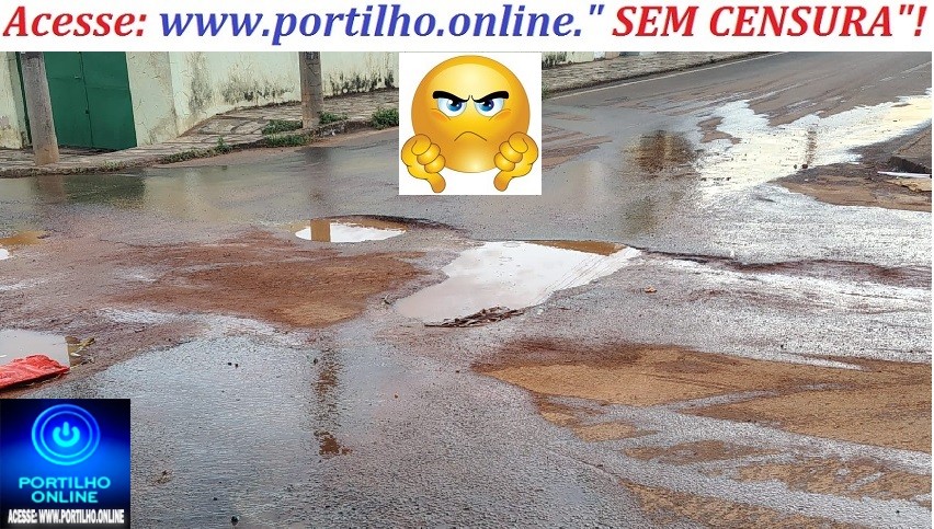 👉🏻👎🏻⛳ 🕳️ 👎🏻 🚧 😤 🗣️ Portilho Vai para 3 semanas essa falta de sensibilidade da administração municipal