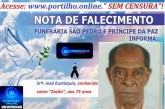 👉LUTO…⚰😔🕯😪😭FUNERÁRIA SAO PEDRO E PRÍNCIPE DA 🕊PAZ🕊🕊 INFORMAM… Faleceu em Patrocinio-MG -o Srº: José Eustáquio, conhecido carinhosamente como “Zezão”, aos 75 anos