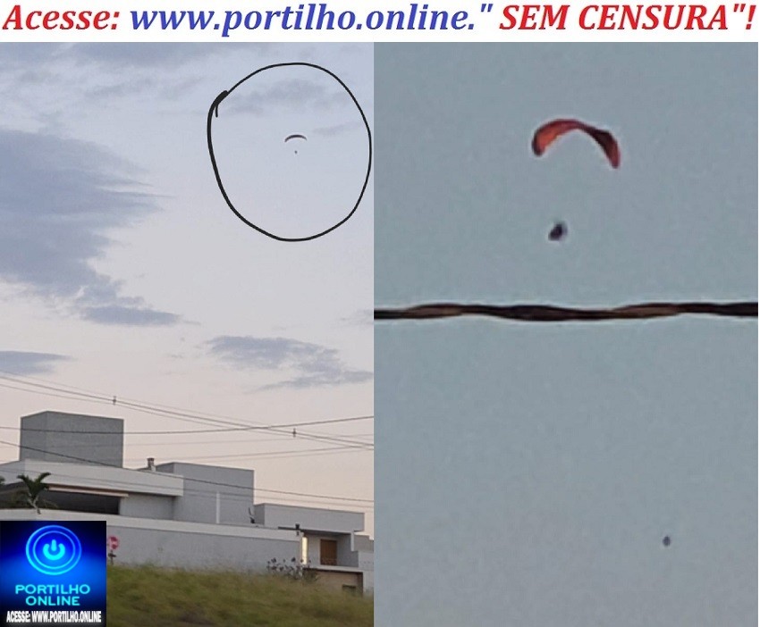 👉🏻😱📌Reclamações 🗣️ 😡 🤔 🪂 Parapente sobrevoa o bairro Martins Galego e gera reclamações de moradores