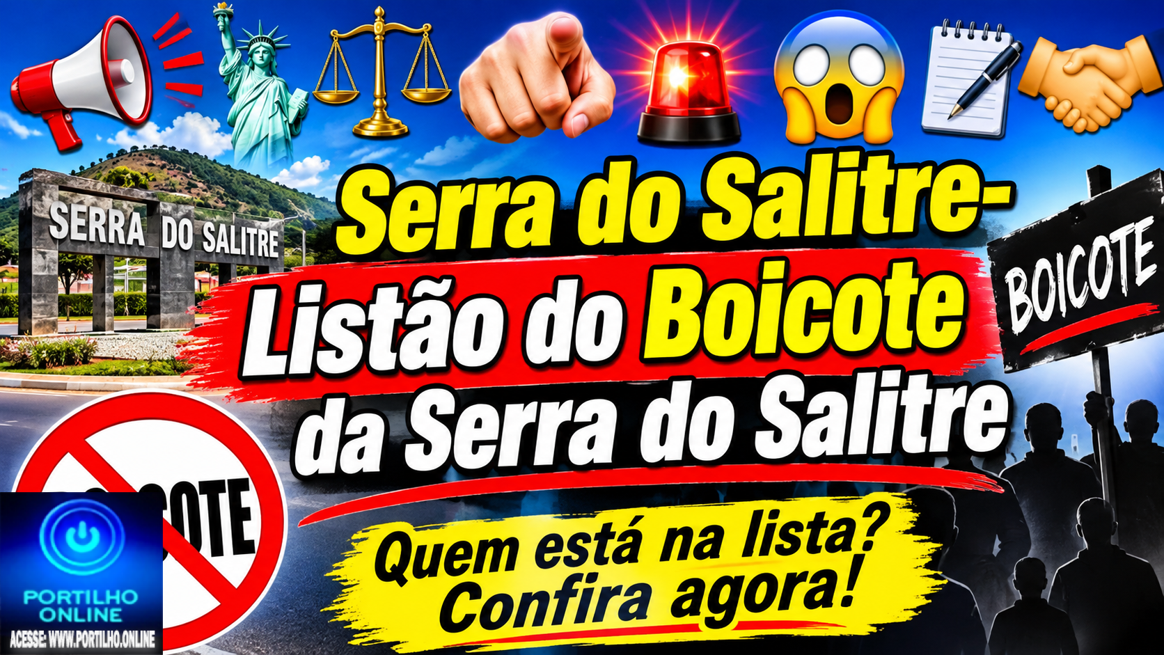 👉📢🗽⚖️🫵🚨😱✍️🤝Serra do Salitre- Listão do boicote da Serra do Salitre