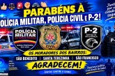 👉🏻👍⚖🚨👊🚔👏🏻 PARABÉNS À POLÍCIA MILITAR, POLÍCIA CIVIL E P-2! 👏🏻🚔 Os moradores agradecem pela ação contra o tráfico de drogas