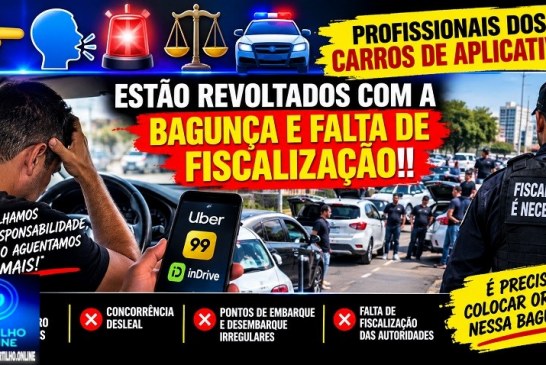 👉🗣DENÚNCIASSS..🚨⚖🚔Profissionais dos Carros de aplicatvos estão revoltados com a bagunça e falta de fiscalização!!