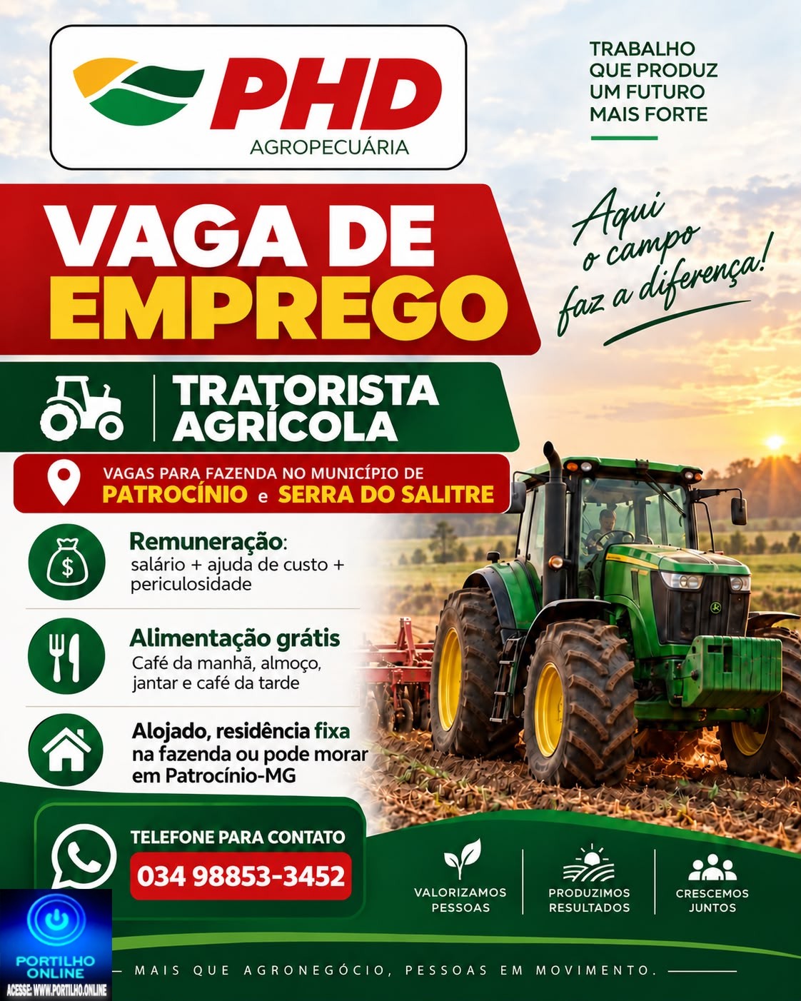 📢👉🛠👊👍PHD INFORMA….🤝👀✍🤙Oportunidade de EMPREGO:  (34) 98853-3452.