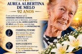 👉LUTO…⚰😔🕯😪😭FUNERÁRIA SAO PEDRO E PRÍNCIPE DA 🕊PAZ🕊🕊 INFORMAM… Faleceu em Patrocinio, a Sr.ª  AUREA ALBERTINA DE MELO 92 ANOS