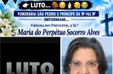 👉LUTO…⚰😔🕯😪😭FUNERÁRIA SAO PEDRO E PRÍNCIPE DA 🕊PAZ🕊🕊 INFORMAM… Faleceu em Patrocinio, a Sr.ªMaria do Perpétuo Socorro Alves, conhecida carinhosamente como Maria do Plínio, aos 90 anos