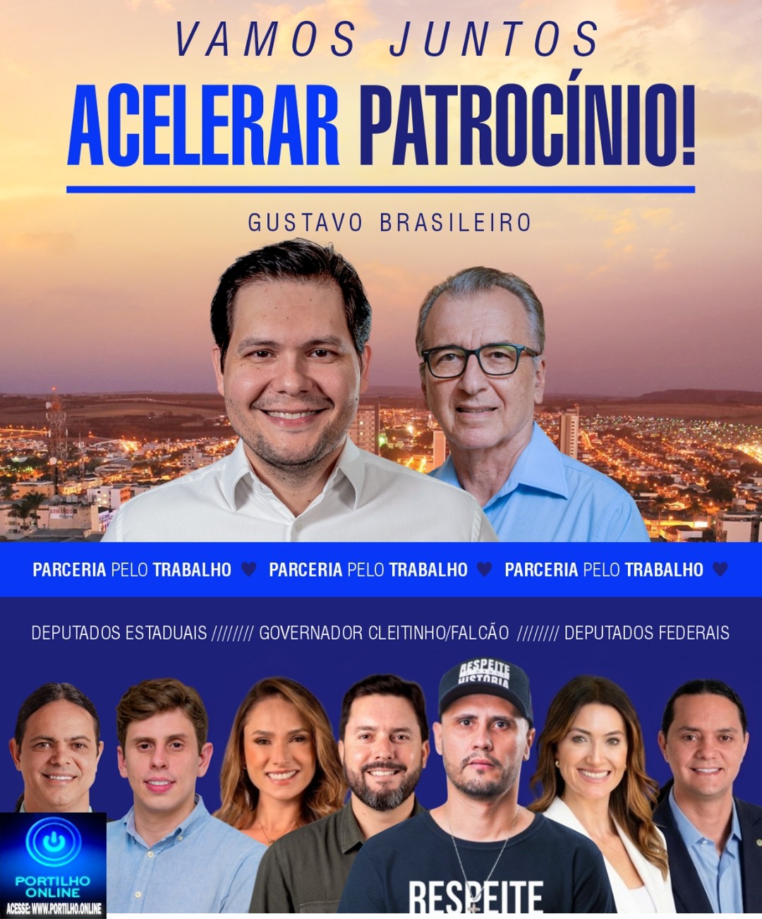 👉🏻🙌🏻👏🏻👍🏻🏆🤝 Prefeito Dr Gustavo Brasileiro agradece…. Gratidão, queridos amigos e amigas patrocinenses!