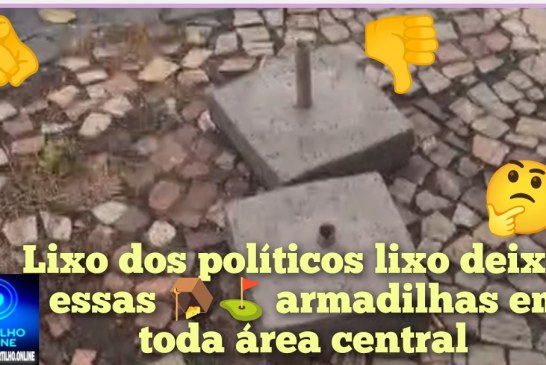 👉🏻🫵🏻⚖️🗣️🚨🤔😡👎🏻A política acabou? Mas os transtornos do resto da política está atrapalhando as calçadas da cidade