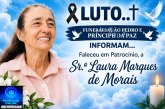 👉LUTO…⚰😔🕯😪😭FUNERÁRIA SAO PEDRO E PRÍNCIPE DA 🕊PAZ🕊🕊 INFORMAM… Faleceu em Patrocinio, a Sr.ª Laura Marques de Morais, aos 76 anos.