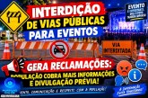 🚧🚨 INTERDIÇÃO DE VIAS PÚBLICAS PARA EVENTOS GERA RECLAMAÇÕES: POPULAÇÃO COBRA MAIS INFORMAÇÕES E DIVULGAÇÃO PRÉVIA! 🗣️😡ℹ️
